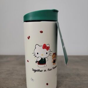Hello Kitty x Starbucks Travel Mug with Green Lid